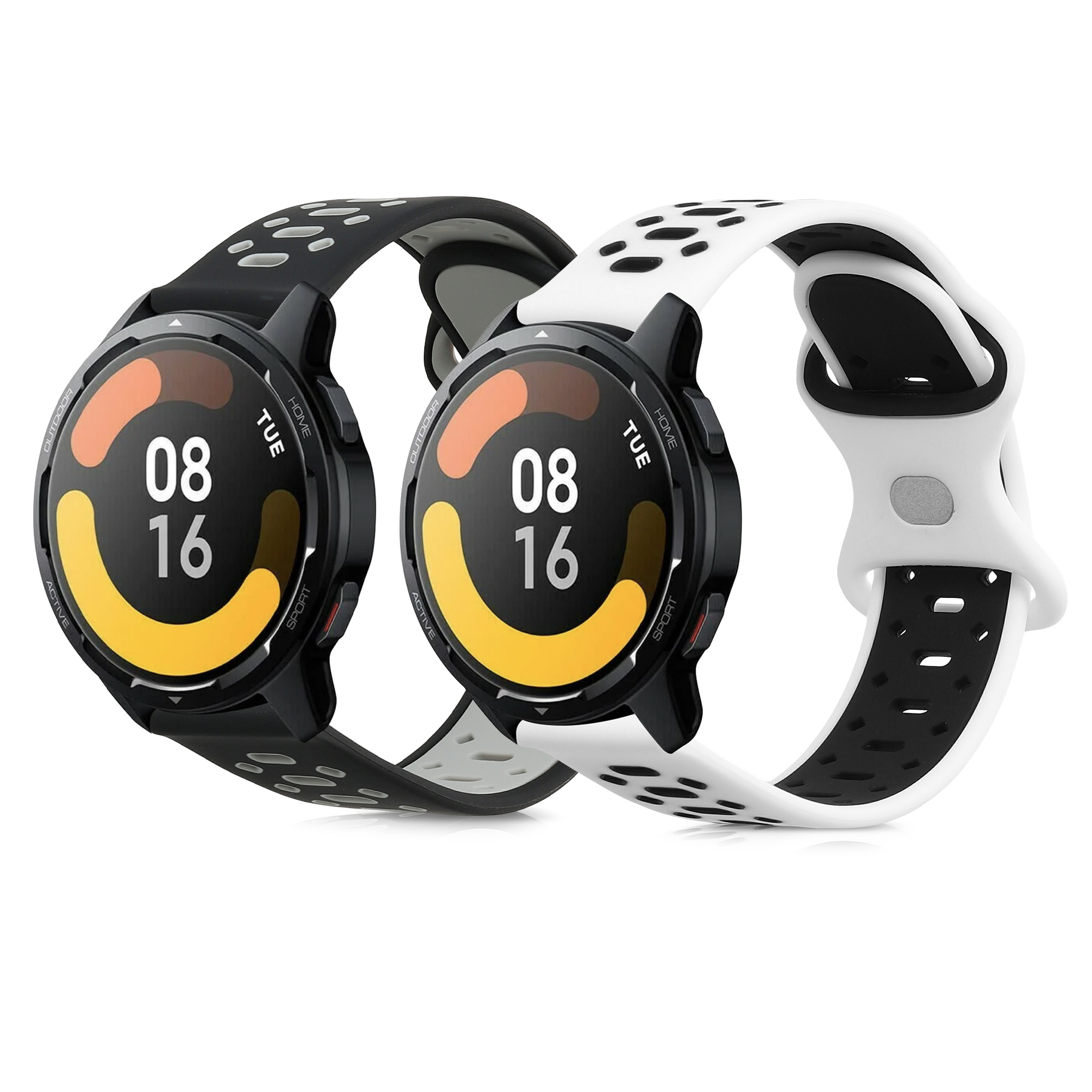 Silikonové řemínky pro Xiaomi Watch S1 / S1 Active / Mi Watch Sport / Watch Color (sada 2 ks) - Řemínky Velikost L Řemínek k hodinkám