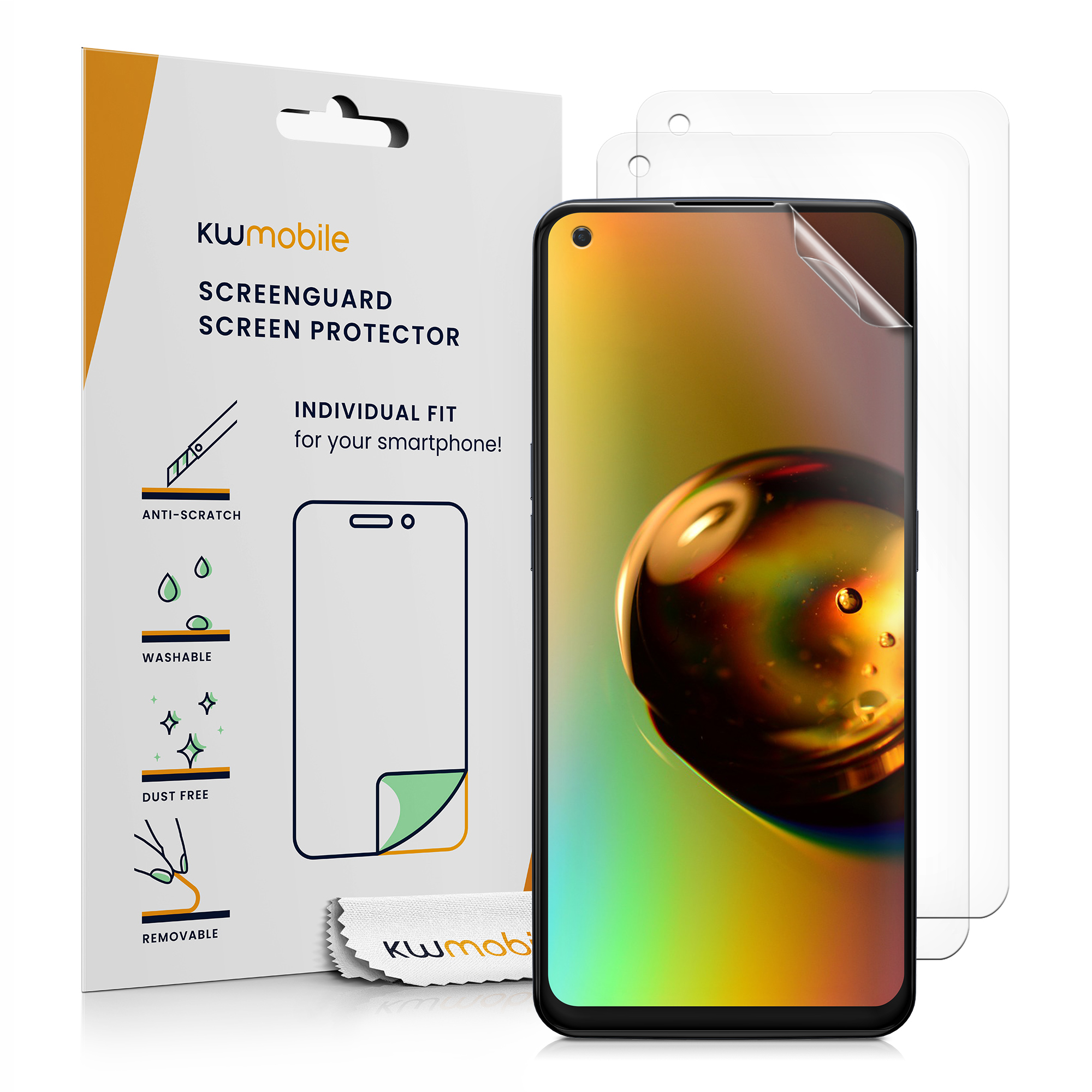 Sada 3 ochranných krytů displeje pro Oppo Find X5 Lite - Screen Protector Crystal Clear Display Film Pack pro telefon