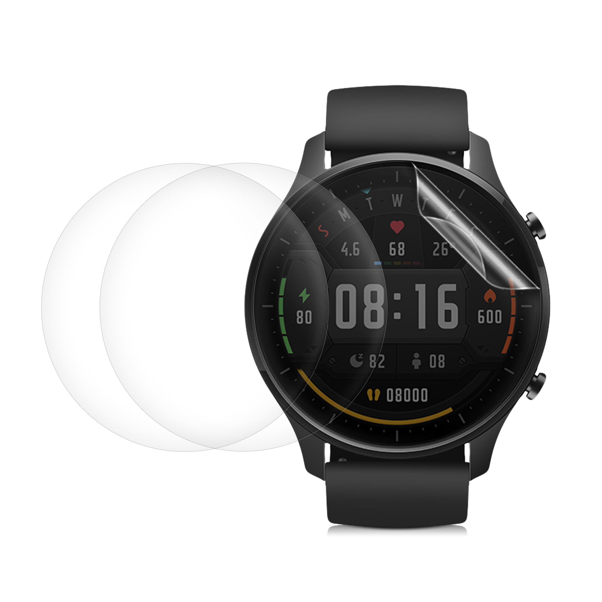 Ochranné kryty displeje pro Xiaomi Mi Watch / Mi Watch Color Sport - Transparentní