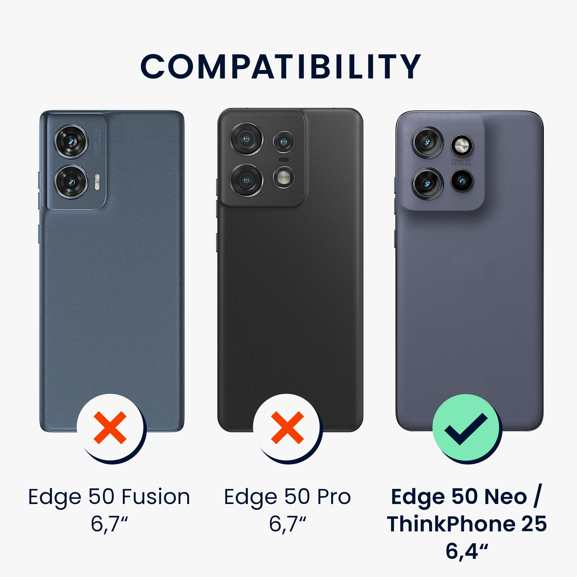 Coque Souple Silicone Pour Motorola Edge 50 Fusion - Marque Kwmobile - Modèle KWM000022SP001C - Neuf