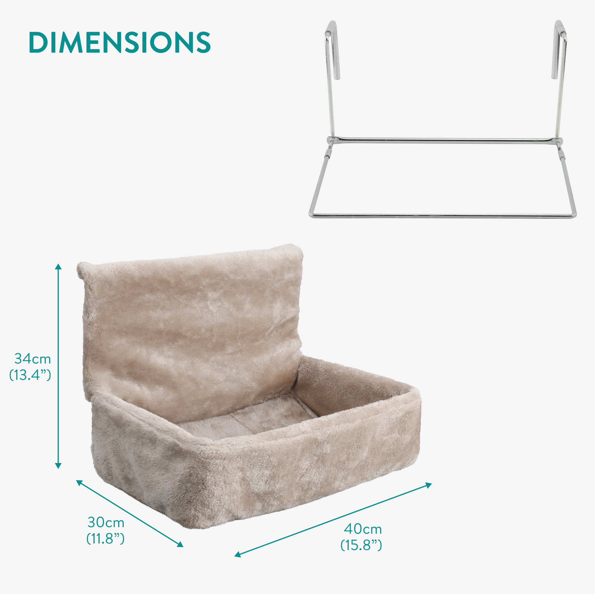 Cama para Gatos Radiador - Hamaca para Gatos Colgante de Felpa Suave y Lavable - Imagen 6 de 7